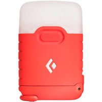 Das Bild zeigt eine tragbare Zip LED-Leuchte von Asuwa.de in Rot mit einem weißen Oberteil, einem sichtbaren Ein-/Ausschalter und dem Logo des Herstellers. Das Produkt ist zur Verwendung als mobile Lichtquelle designt.