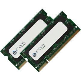 Das Bild zeigt zwei SO-DIMM 8 GB DDR3-1066 RAM Module, die jeweils aus zwei 4 GB Modulen bestehen, um ein Dual-Kit zu bilden. Diese Arbeitsspeicher-Bausteine sind für den Einsatz in Laptops oder kompakten Computersystemen konzipiert, die das SO-DIMM-Format nutzen. Sie dienen dazu, die Speicherkapazität zu erhöhen und häufig auch die Performance des Systems zu verbessern.