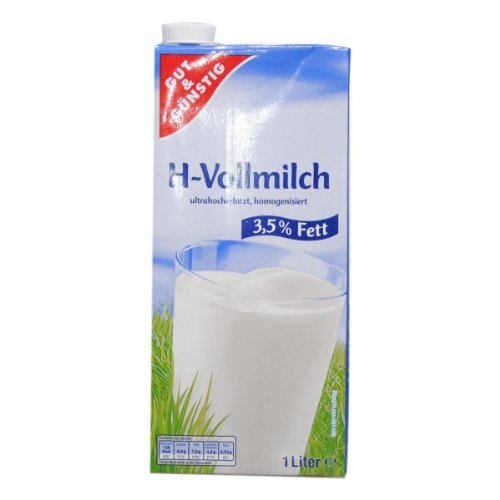 Gut & Günstig Flüssigkeit H-Milch 3.5 Prozent, 12er Pack (12 x 1 l), Karton